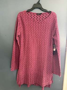 UbU Clothing Raspberry Ripple Knit Long Sleeve Tunic Top L
